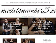 Tablet Screenshot of modelsnumber5.com